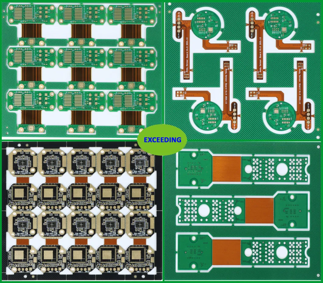 4 Layers High-Technology Rigid-Flex PCB with Enig Made in Panel