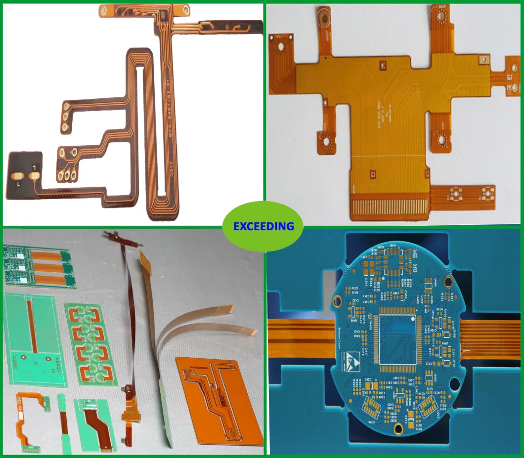 4 Layers High-Technology Rigid-Flex PCB with Enig Made in Panel